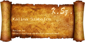Kalina Szabolcs névjegykártya